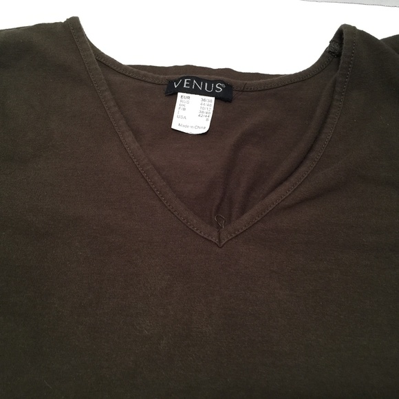 Venus women's size small tee olive long and lean - Picture 6 of 8
